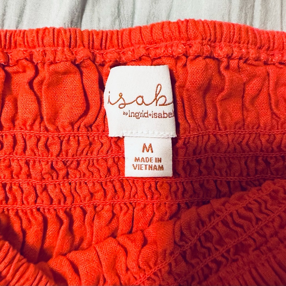 Isabel Maternity by Ingrid & Isabel Red Gathered Dress